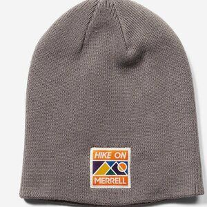 New Merrell Long Beanie Charcoal Grey